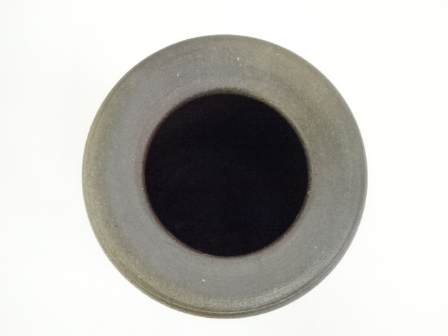  備前焼　榊原清人造　花入（共箱）